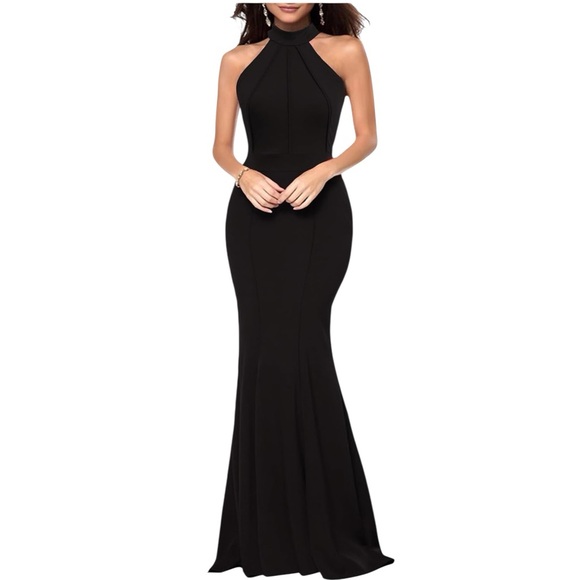 unknown Dresses & Skirts - 🆕Women's Elegant Halter Neck Sleeveless Mermaid Long Evening Dress